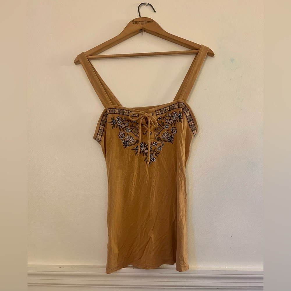 American Eagle Soft and Sexy Embroidered Tank - Size L